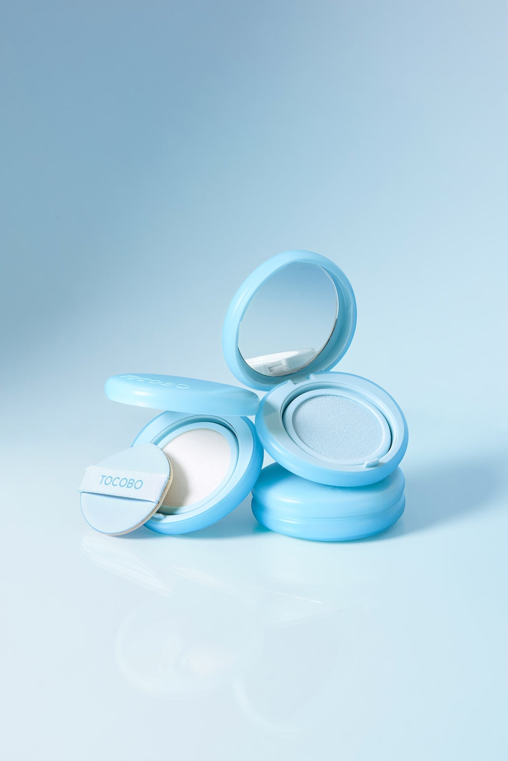 TOCOBO Blur Finish Sun Cushion 01 COTTON BLUE 13g - official product image 12