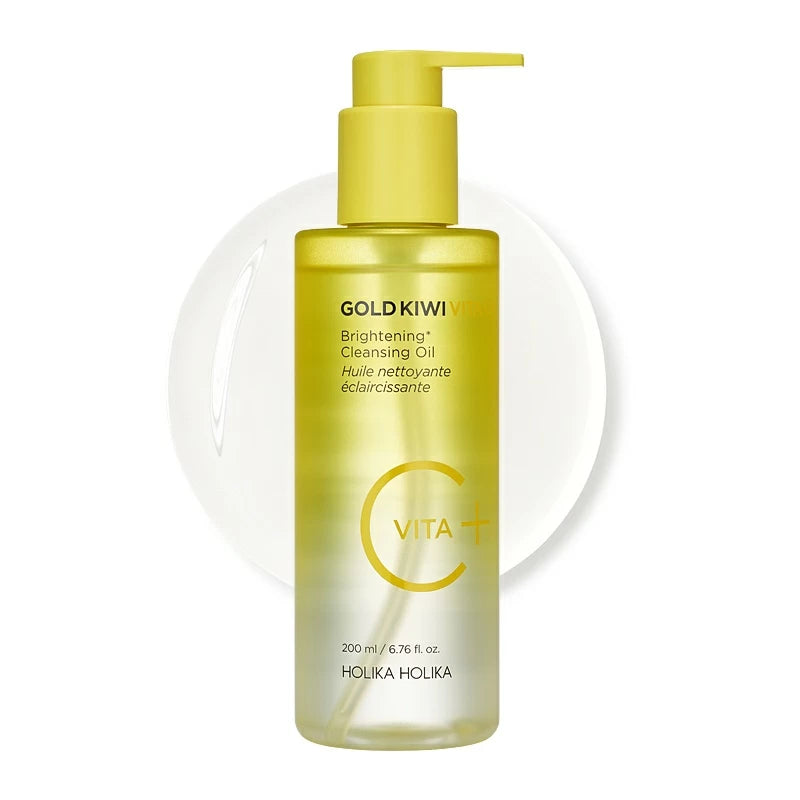 Holika Holika Gold Kiwi Vita C Plus Brightening Cleansing Oil 200ml – official product image 3