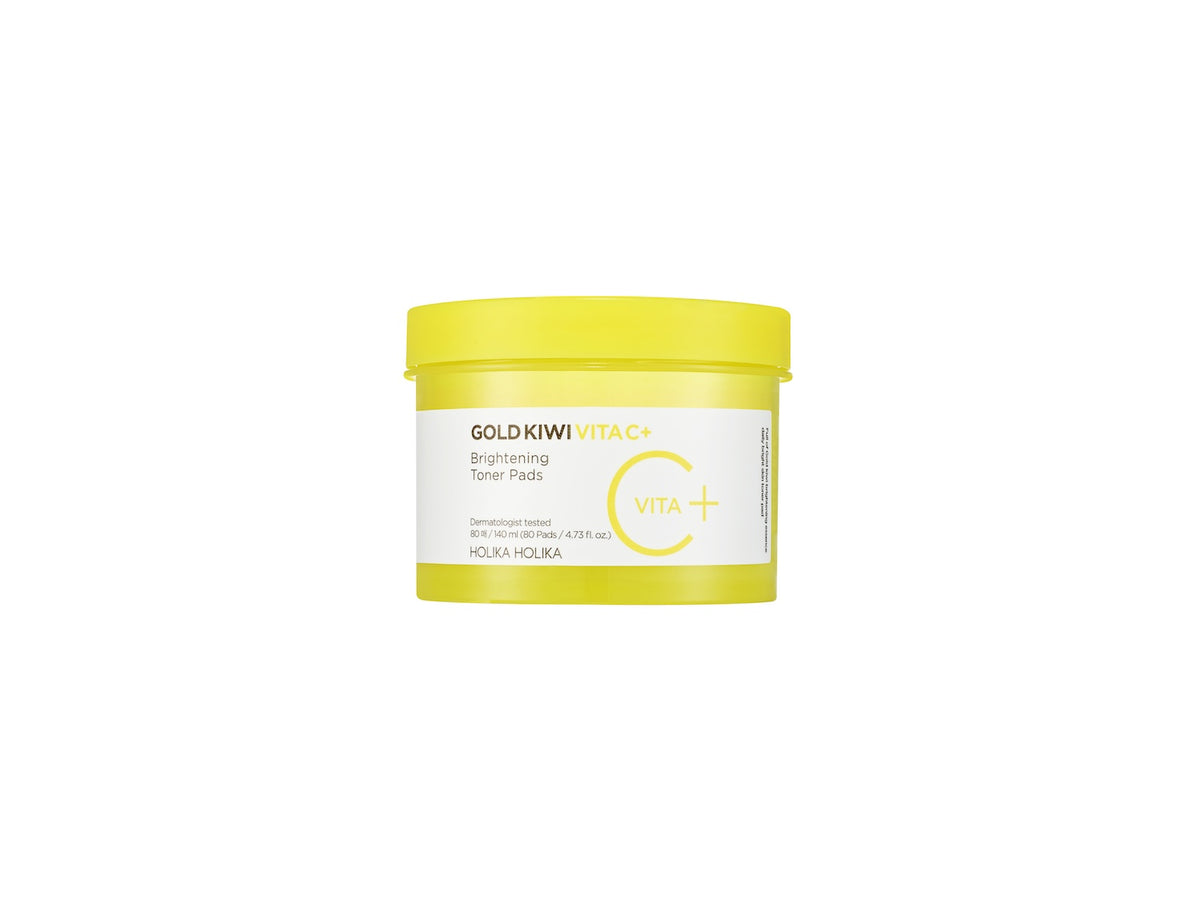 Holika Holika Gold Kiwi Vita C Plus Brightening Toner Pad 80pcs – official product image 1
