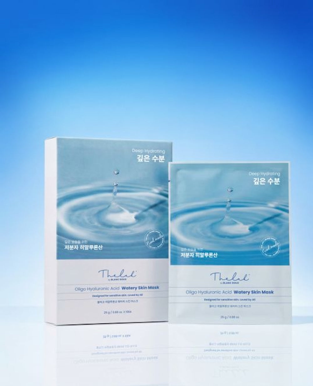 THE LAB by blanc doux Oligo Hyaluronic Acid Watery Skin Mask 10p — official product image 2
