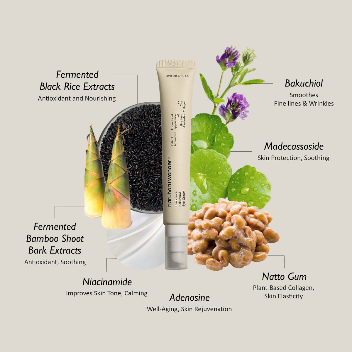 Haruharu Wonder Black Rice Bakuchiol Eye Cream 20ml — product image 5