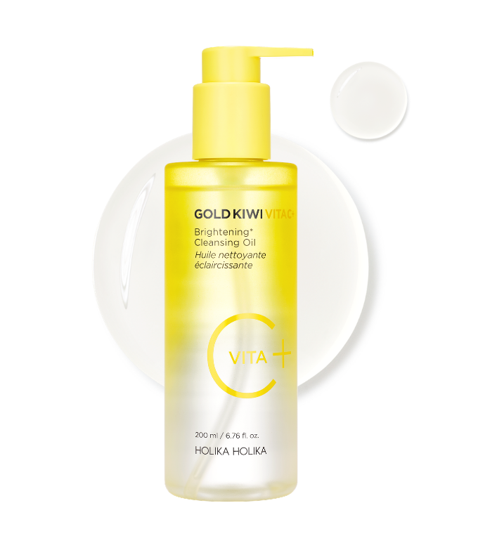Holika Holika Gold Kiwi Vita C Plus Brightening Cleansing Oil 200ml – official product image 4