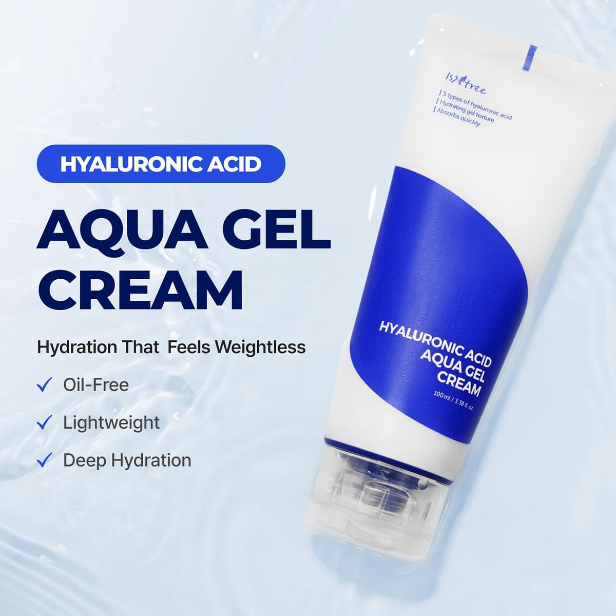 Isntree Hyaluronic Acid Aqua Gel Cream 100ml — Face Moisturizers product image 48