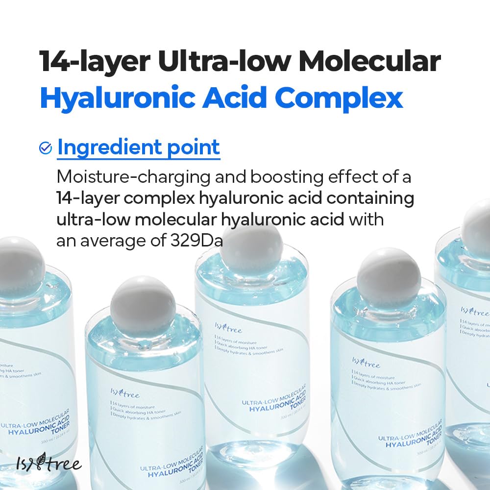 Isntree Ultra-Low Molecular Hyaluronic Acid Toner 300ml — Toners & Astringents product image 205