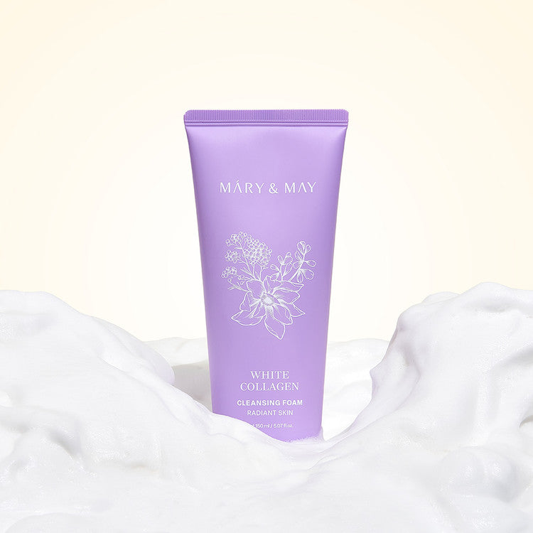 Mary&May White Collagen Cleansing Foam Duo Twin Pack (150ml x2) product image 6