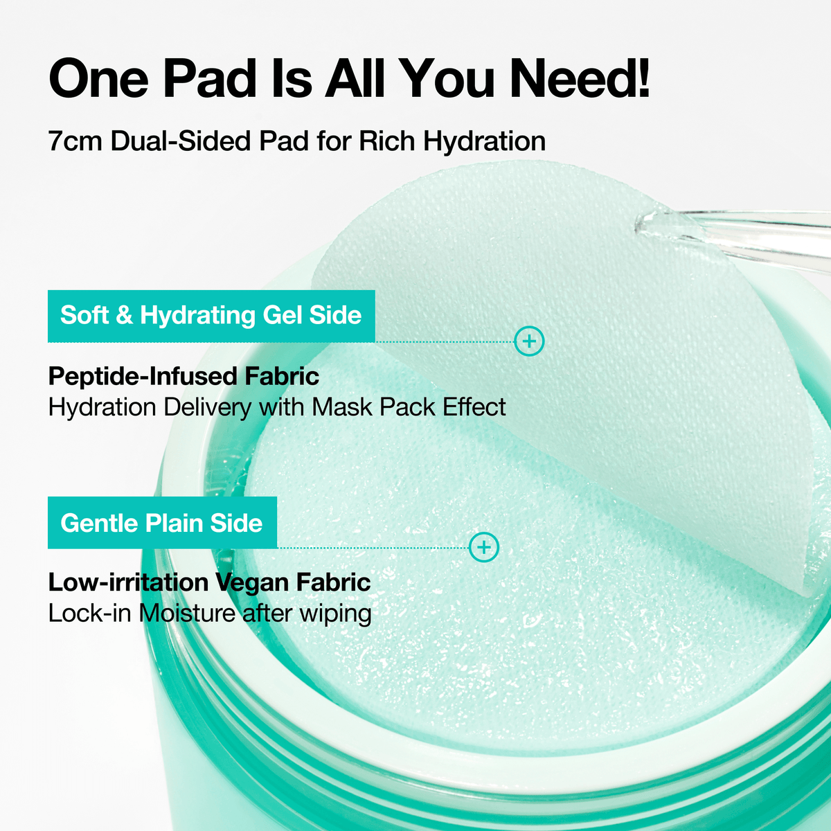 anua PDRN 100 Hyaluronic Acid Glow Pad 180ml 60ea - official ANUA product image 6