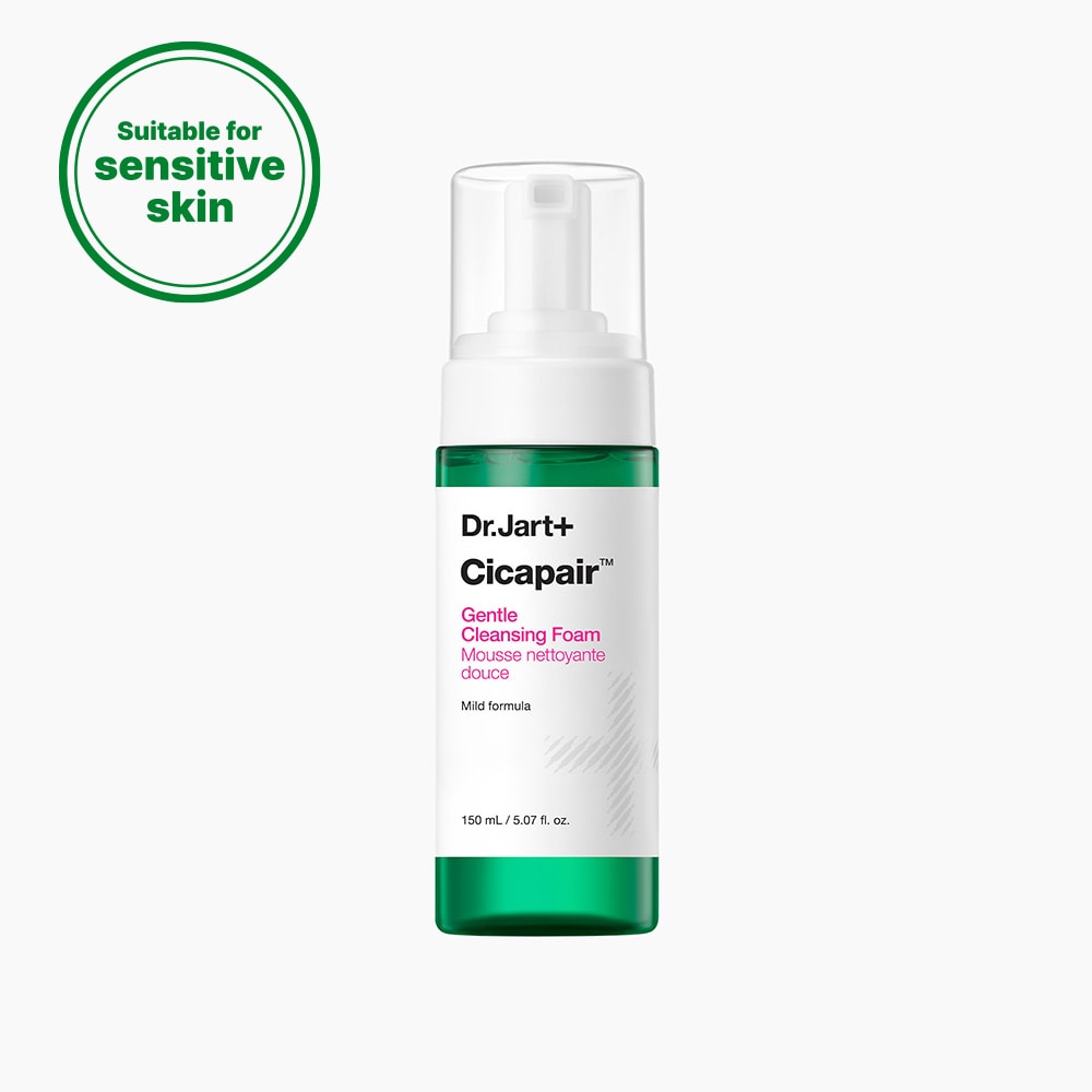 Guía de compra Dr.Jart+ en Europa: rojeces, sequedad, grasa, tono apagado o maquillaje — Dr.Jart+ Cicapair Gentle Foam Cleanser 150ml