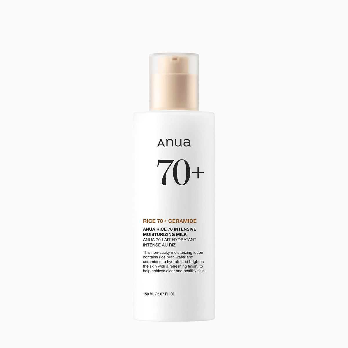 Photo du produit : Anua Rice 70 Intensive Moisturizing Milk 150 ml.