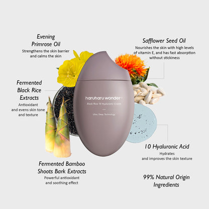 Haruharu Wonder Black Rice 10 Hyaluronic Cream — product image 5