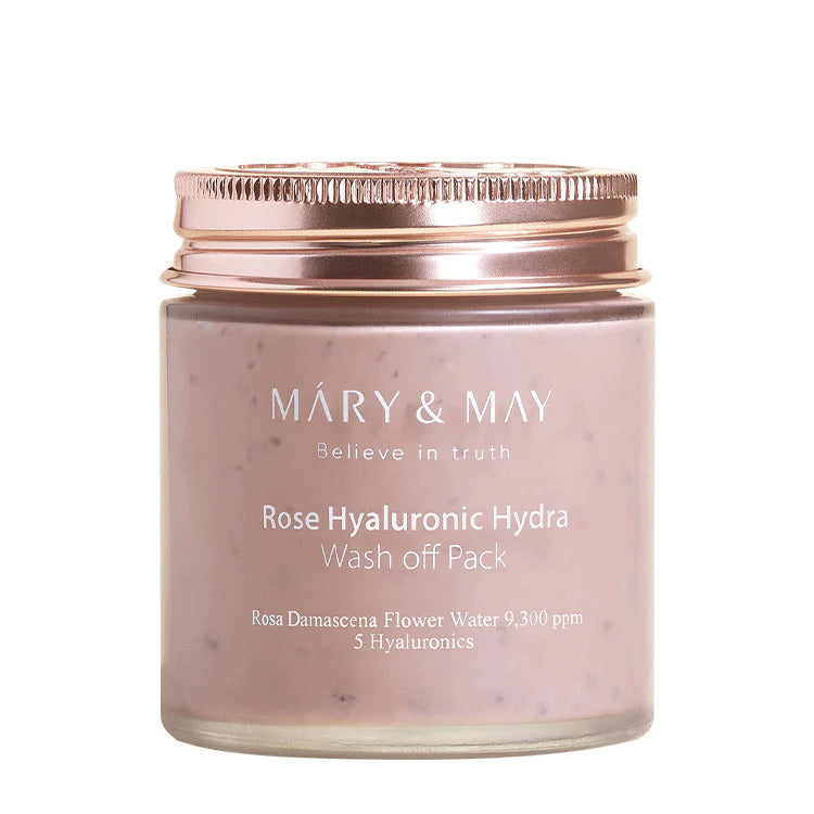 [Mary&amp;May] Rose Hyaluronic Hydra Wash Off Pack 125g