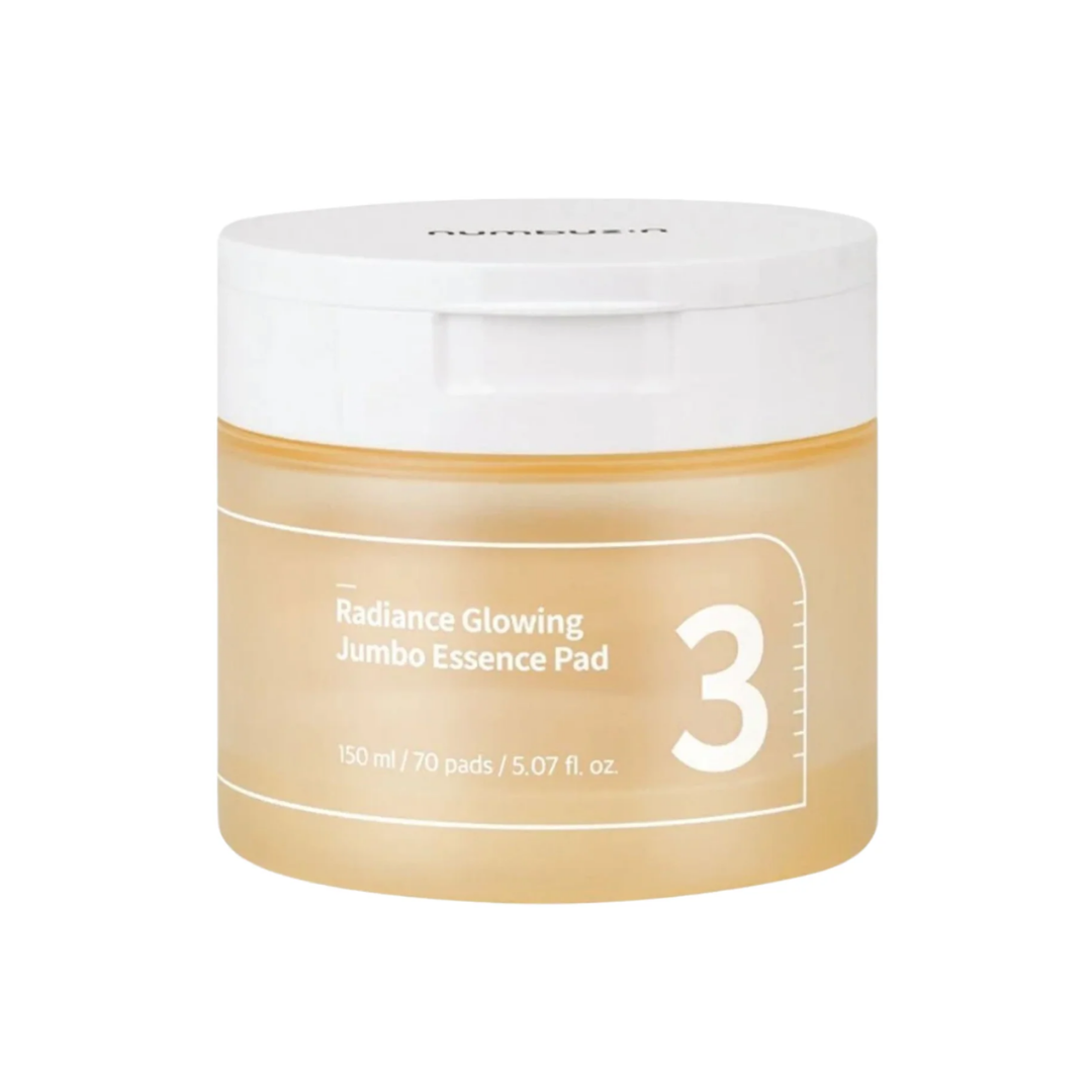 Numbuzin No. 3 Radiance Glowing Jumbo Essence Pads 70 ct, 150ml — official product image 1
