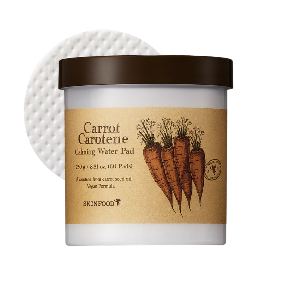 SKINFOOD Carrot Carotene Calming Water Pad 250g 60 sheets — main product packshot