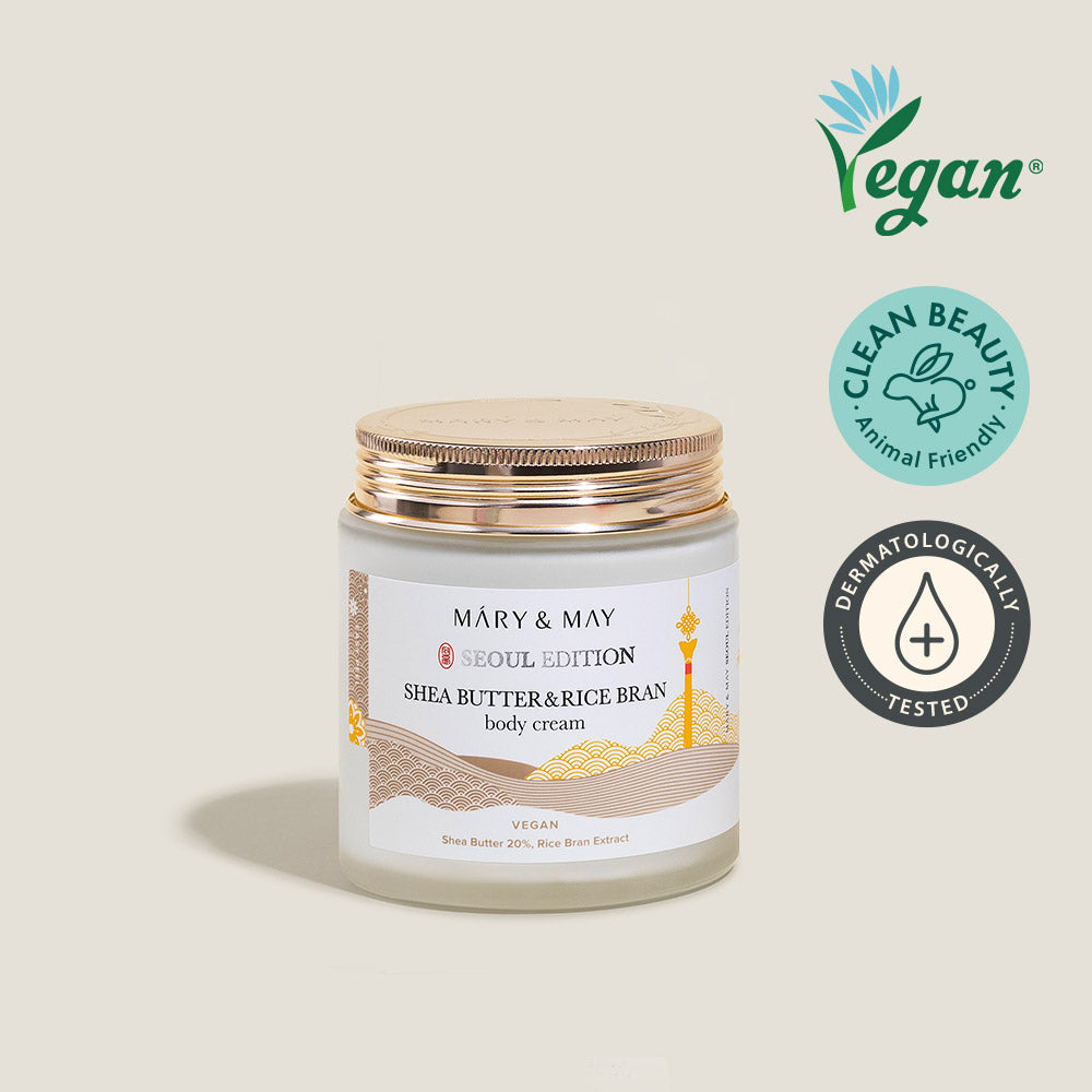 [Mary&amp;May] Shea Butter &amp; Rice Bran Body Cream 250ml