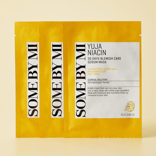 SOME BY MI YUJA NIACIN 30 DAYS CARE SERUM MASK X 10EA — official product image 1