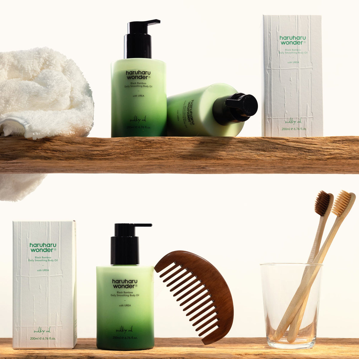 Haruharu Wonder Black Bamboo Daily Soothing Body Oil 200ml — product image 7