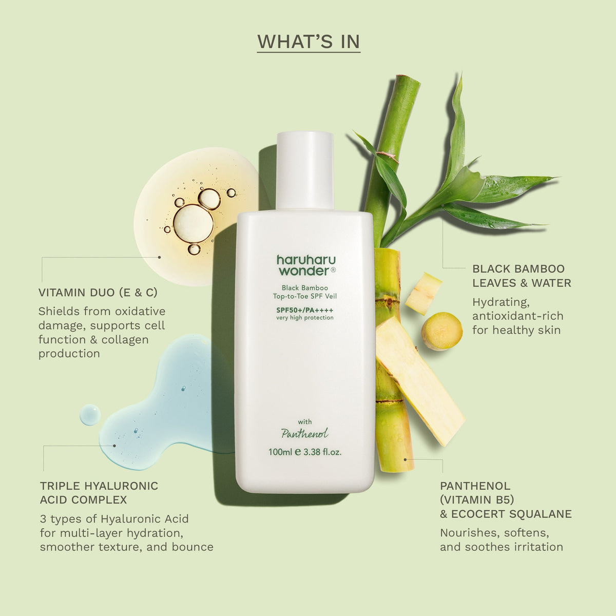 Haruharu Wonder Black Bamboo Top-to-Toe SPF Veil 100ml — product image 5