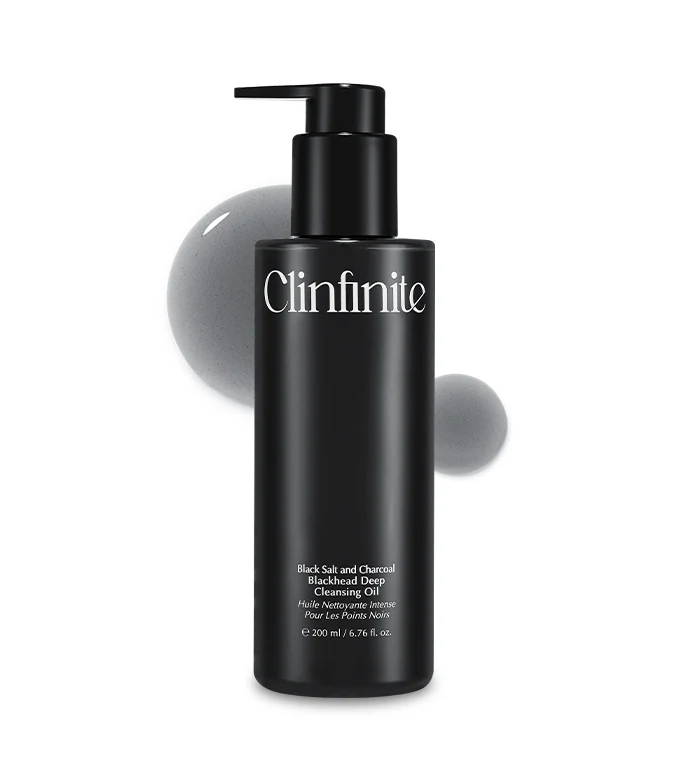 Clinfinite Black Salt &amp; Charcoal Blackhead Deep Cleansing Oil 200ml product image 2