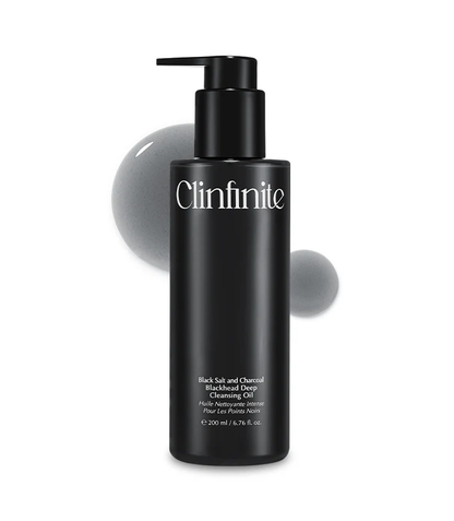 Clinfinite Black Salt &amp; Charcoal Blackhead Deep Cleansing Oil 200ml product image 1