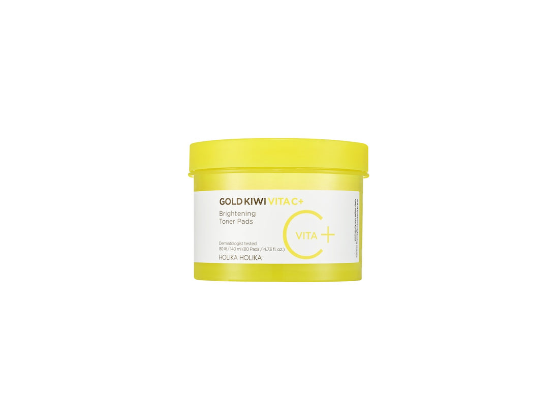 Holika Holika Gold Kiwi Vita C Plus Brightening Toner Pad 80pcs – official product image 1