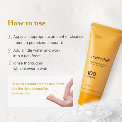 Medicube Kojic Acid Turmeric Toning Cleanser 120g product image 7
