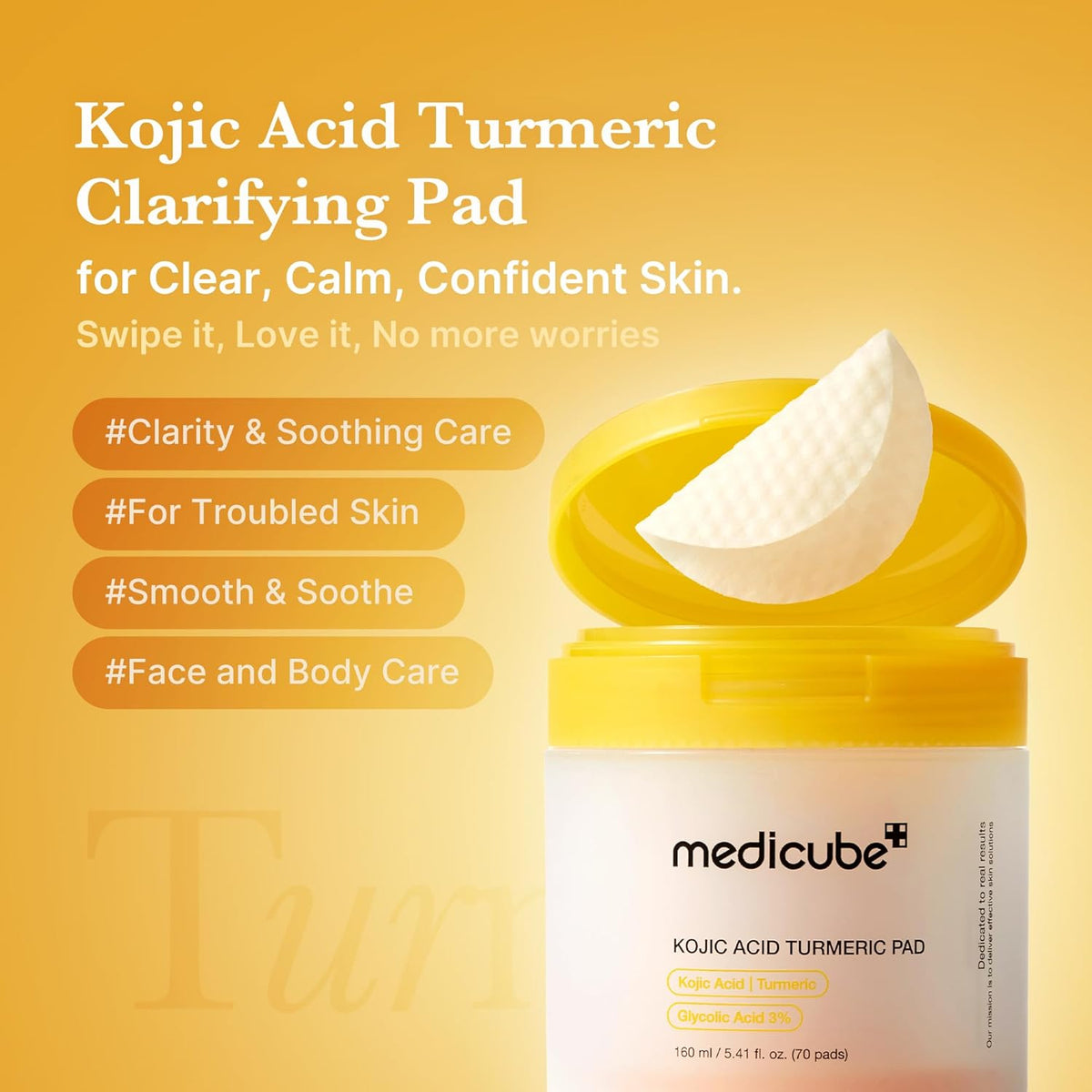 Medicube Kojic Acid Tumeric Toner Pad 70pcs product image 3