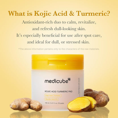 Medicube Kojic Acid Tumeric Toner Pad 70pcs product image 5