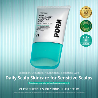 VT Cosmetics PDRN Reedle Shot Brush Hair Serum 100ml - official product image 2