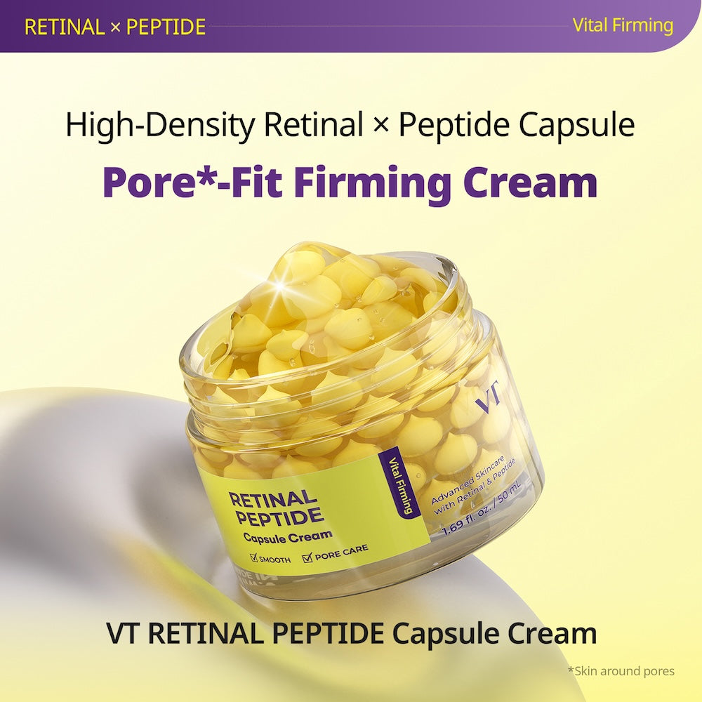 VT Cosmetics Retinal Peptide Hyaluronic Capsule Cream 50ml - official product image 2