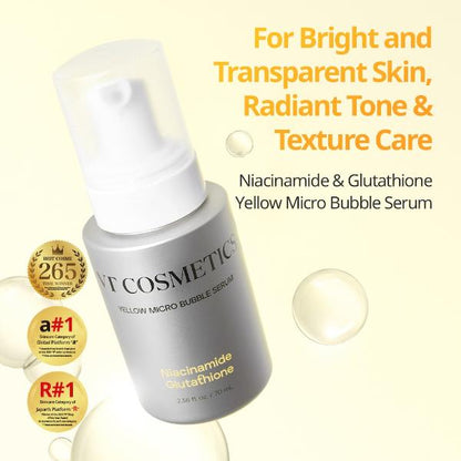 VT Cosmetics Niacinamide Glutathione Yellow Micro Bubble Serum 70ml - main product image