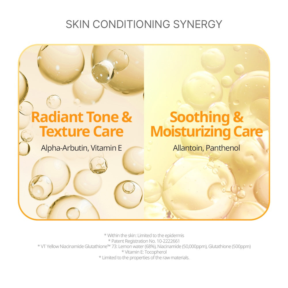VT Cosmetics Niacinamide Glutathione Yellow Micro Bubble Serum 70ml - official product image 4