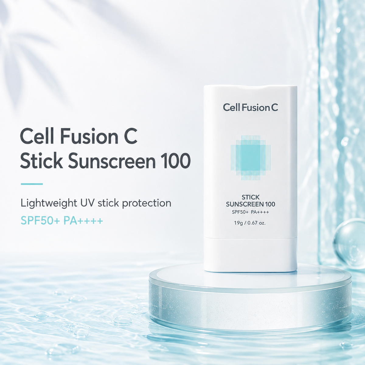 CellFusionC Aquatica Stick Sunscreen 100 SPF50+/PA++++ 19g — product detail image 3
