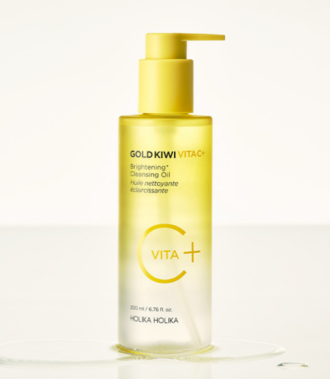 Holika Holika Gold Kiwi Vita C Plus Brightening Cleansing Oil 200ml – official product image 5