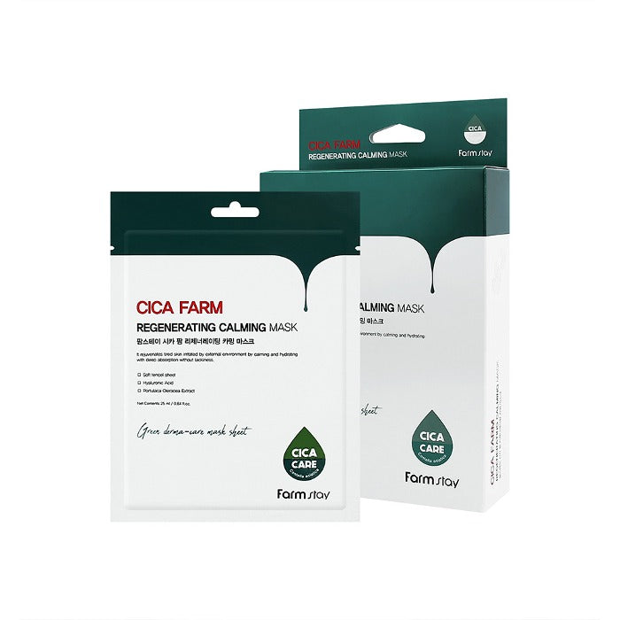Cica Farm Regenerating Calming Mask 25ml*10pcs — product image 2