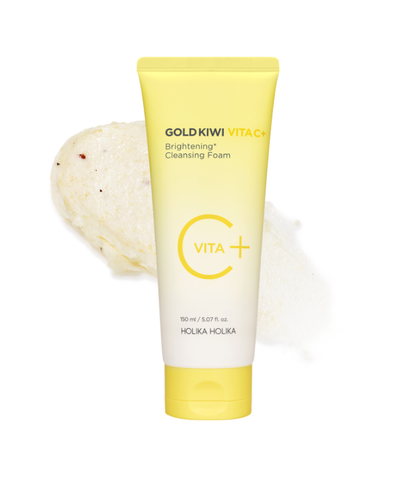 Holika Holika Gold Kiwi Vita C Plus Brightening Cleansing Foam 150ml – official product image 4