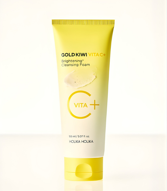 Holika Holika Gold Kiwi Vita C Plus Brightening Cleansing Foam 150ml – official product image 5