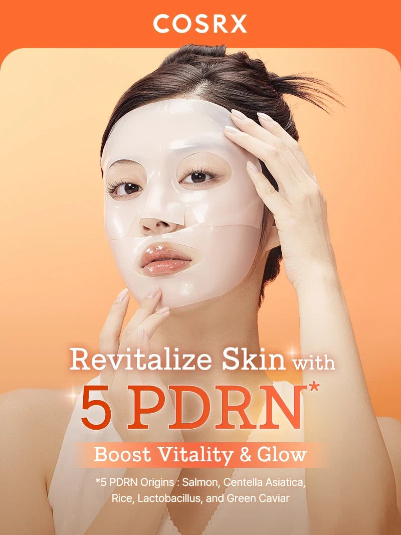 COSRX 5 PDRN Hyaluronic Acid Vital Hydrating Hydrogel Mask 3ea — product photo
