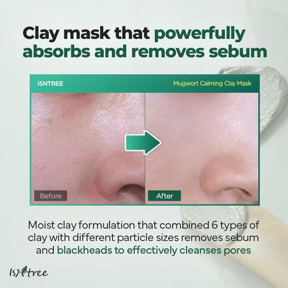 Isntree Mugwort Calming Clay Mask 100ml — Skin Care Masks &amp; Peels product image 89