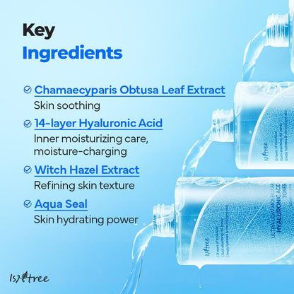 Isntree Ultra-Low Molecular Hyaluronic Acid Toner 300ml — Toners &amp; Astringents product image 206