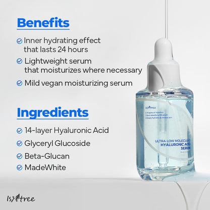 Isntree Ultra-Low Molecular Hyaluronic Acid Serum 50ml — Face Serums product image 211