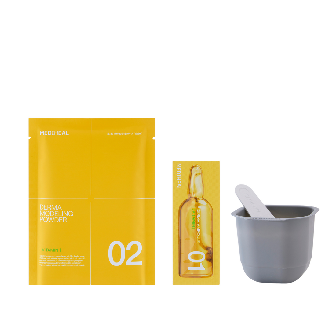 Mediheal Derma Modeling Pack Vitamin Brightening (Ampoule 2ml+ Powder 28g) product image 2