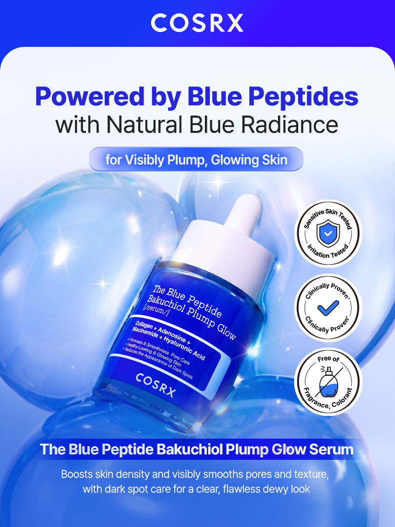 COSRX The Blue Peptide Bakuchiol Plump Glow Serum 50ml — product detail image 2