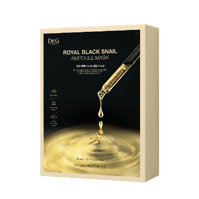 Dr.G Royal Black Snail Ampoule Mask 1ea 30ml product image packshot
