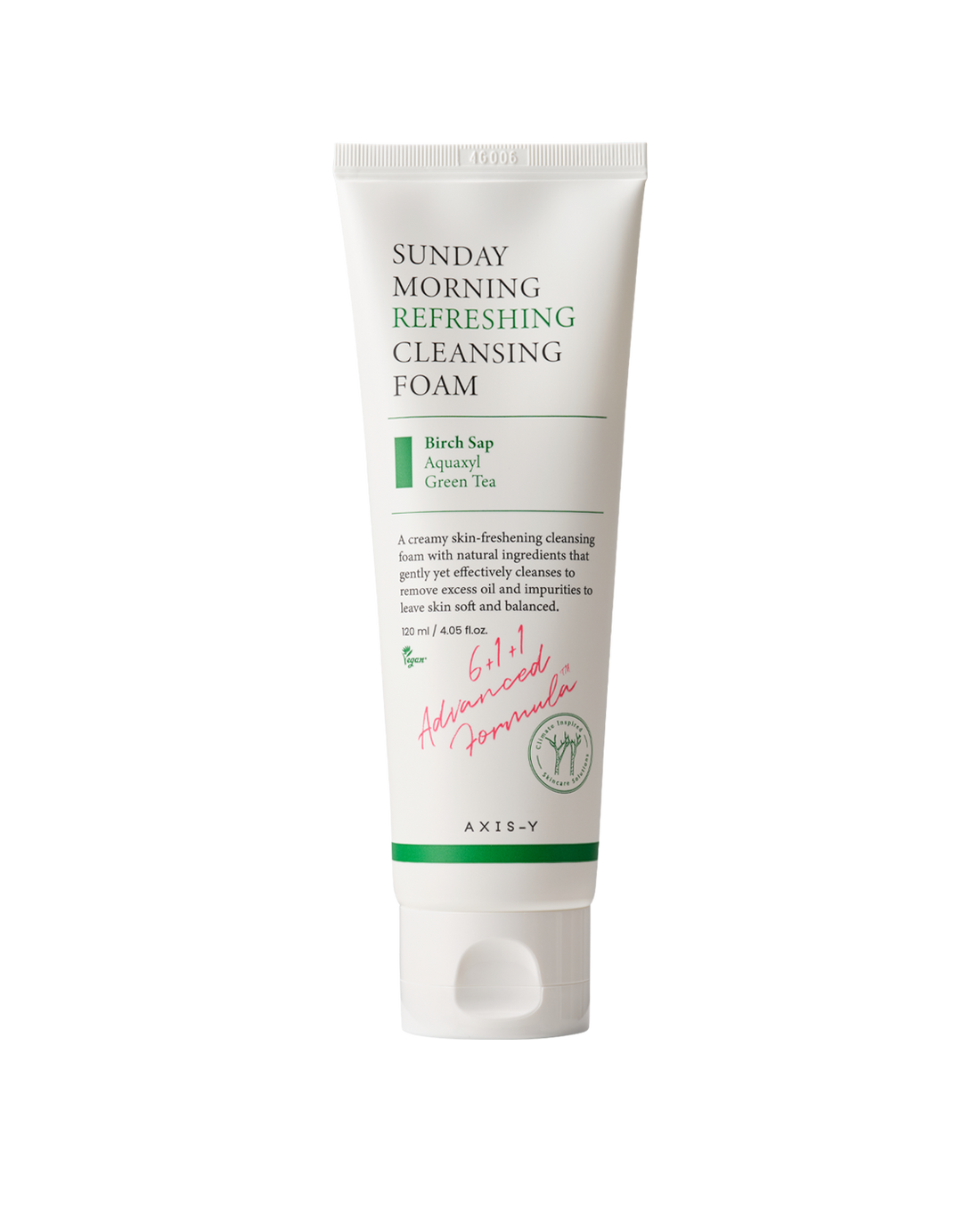AXIS-Y Sunday Morning Refreshing Cleansing Foam 120ml product packaging