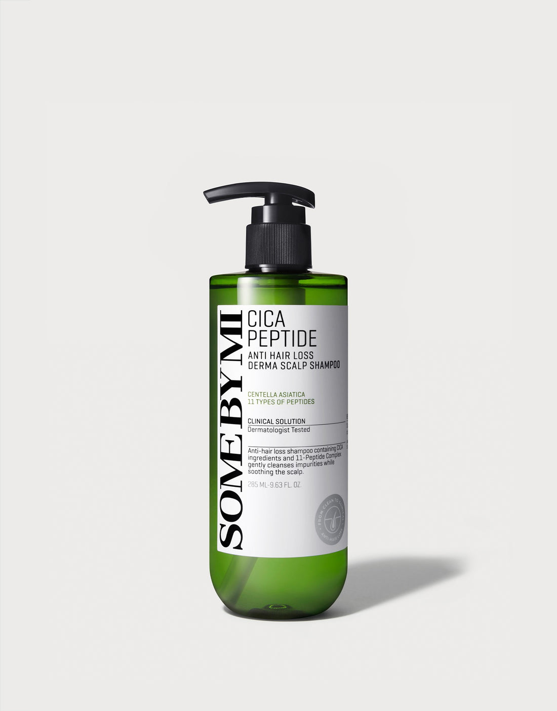 SOME BY MI Cica Peptide Anti Hair Loss Derma Scalp Shampoo 285ml — official product image 2