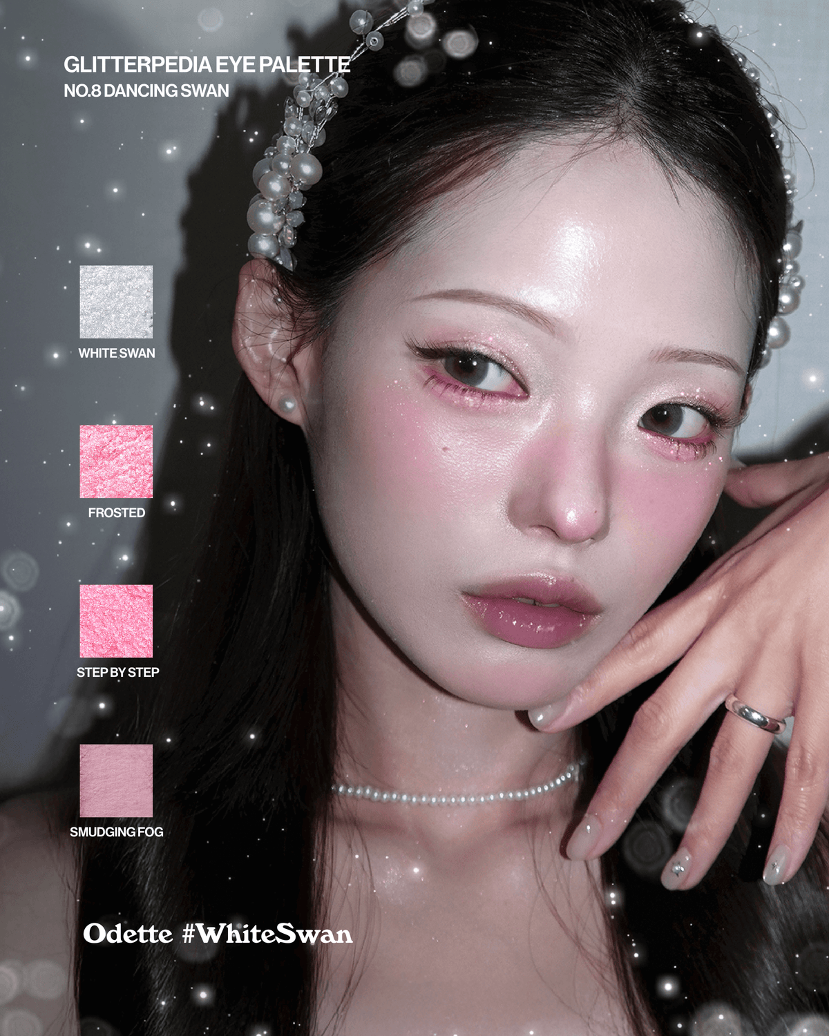 UNLEASHIA Glitterpedia Eye Palette No.8 All of Dancing Swan 6.6g_MX - official product image 7