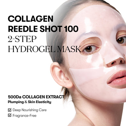 VT Cosmetics COLLAGEN Reedle Shot 100 2STEP Hydrogel Mask - official product image 4