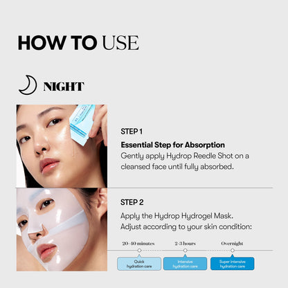 VT Cosmetics HYDROP Reedles Shot 100hL 2 STEP MASK - official product image 7